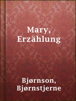 cover image of Mary, Erzählung